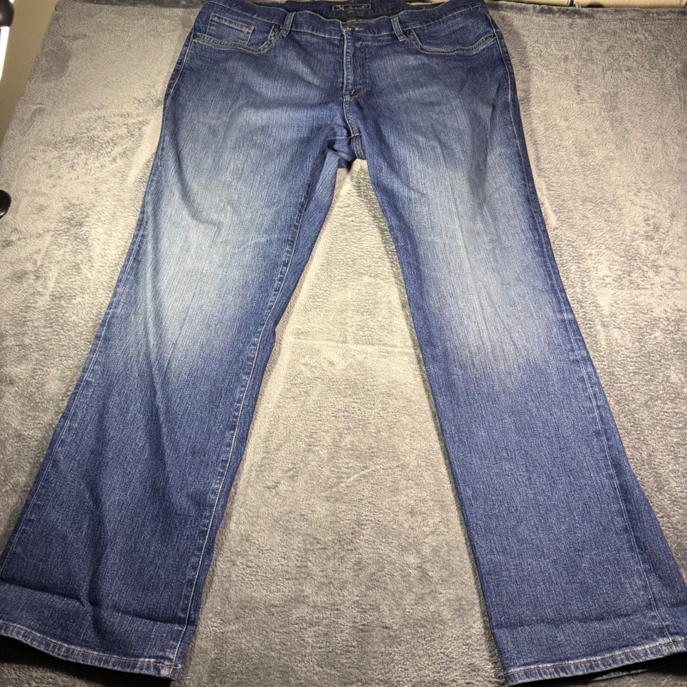 34 Heritage Charisma Mens Blue Classic Straight Leg Mid Rise Jeans 40x32